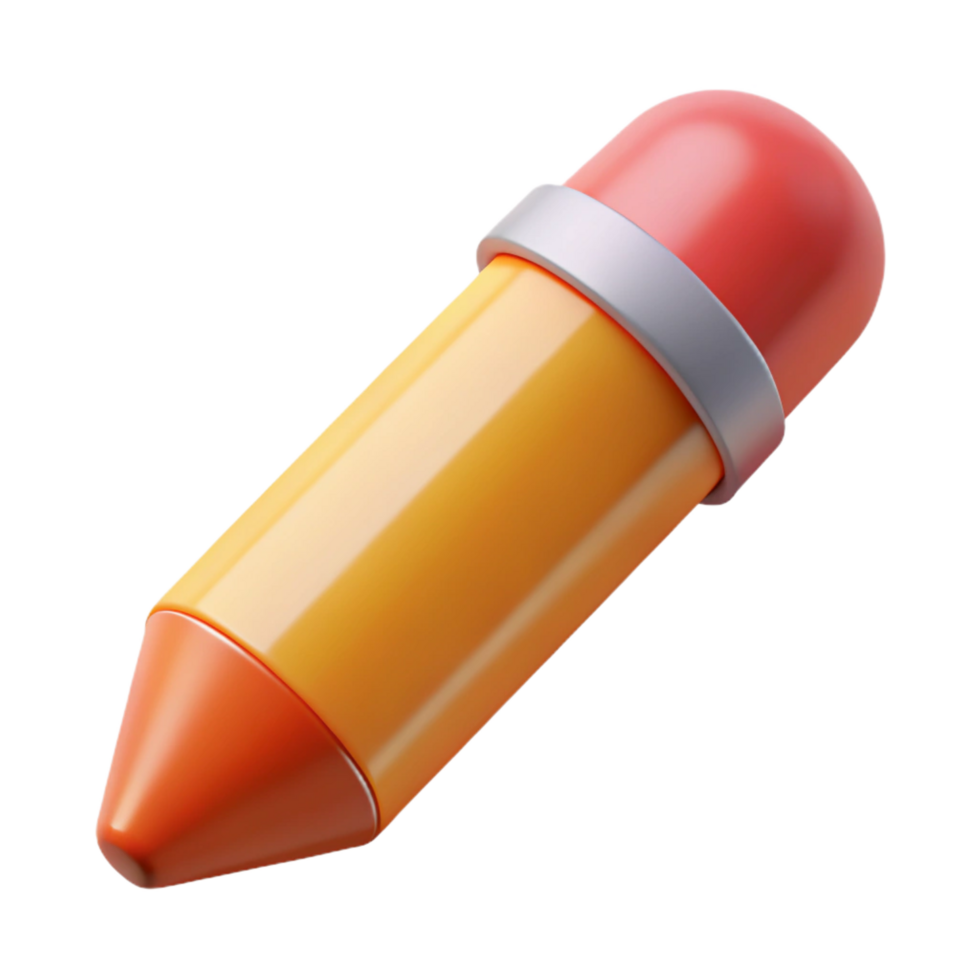 remarkable industrial Hyper-specific photorealistic isolated cutout of a single crayon with Transparent Background elite png