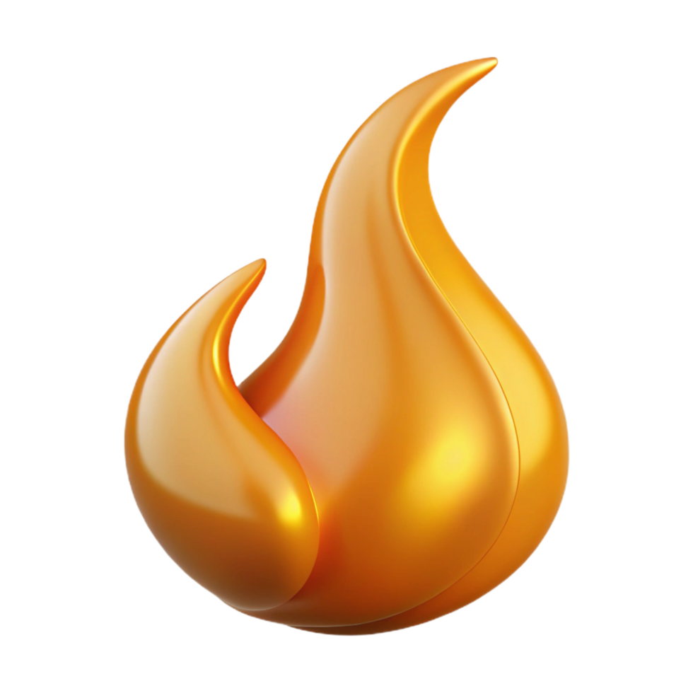 romantic fascinating A flowing, abstract shape resembling a flame with Transparent Background impeccable png
