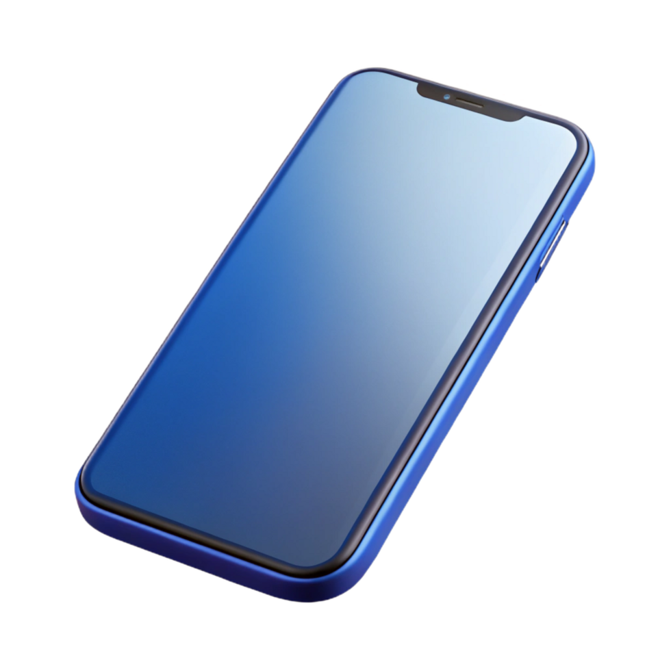 radiant nordic A sleek, modern smartphone with a blank screen with Transparent Background high quality png