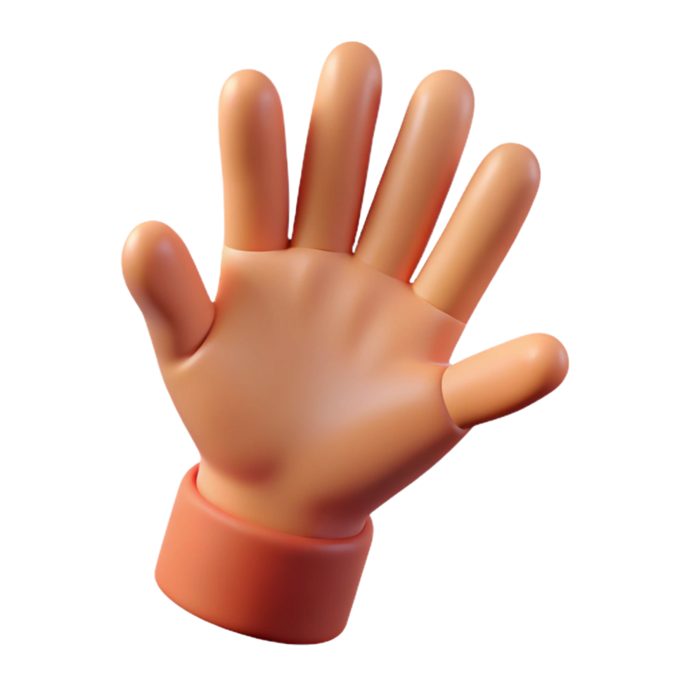 peaceful fascinating A single, realistic human hand reaching out, with Transparent Background genuine png
