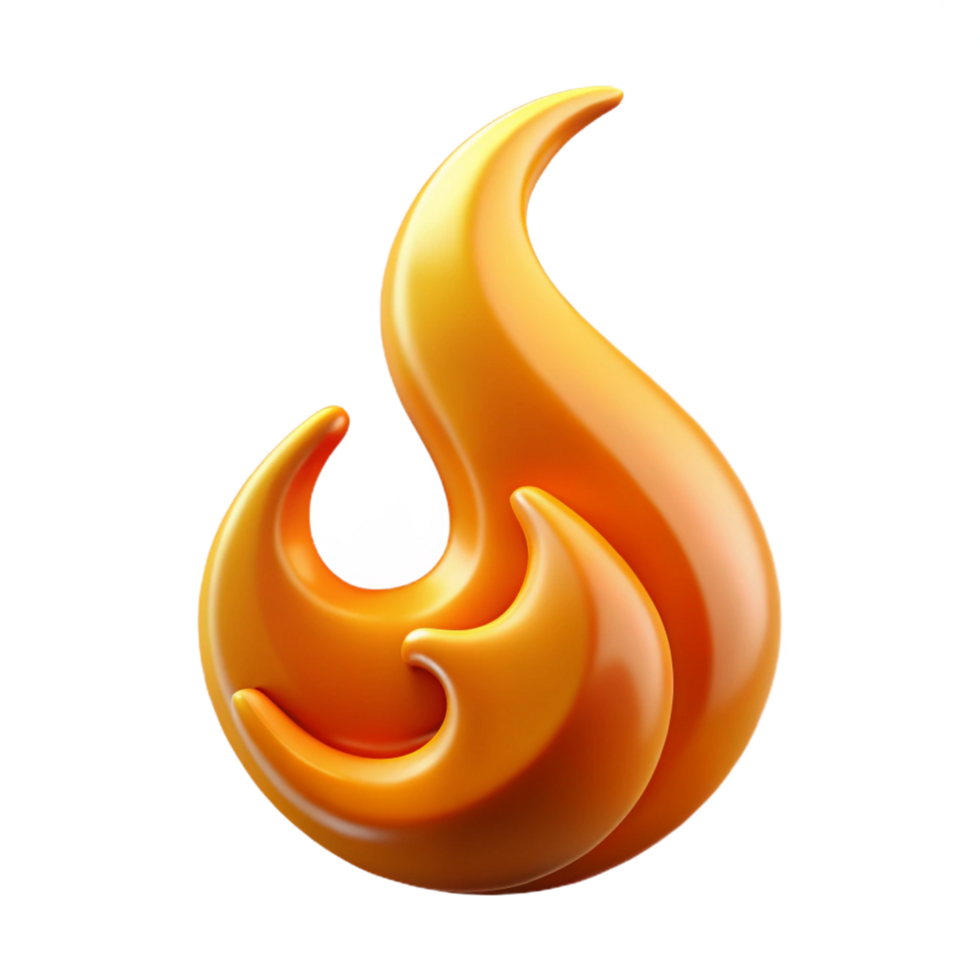 sumptuous calm victorian A stylized, abstract flame icon made of swirling fire with Transparent Background top-tier png