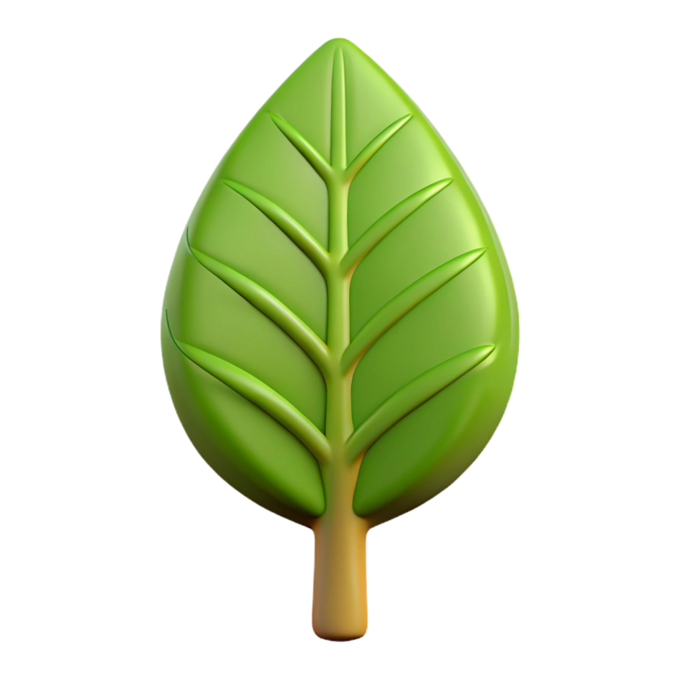 notable contemporary Concept art style, isolated cutout of a single, abstract, tree leaf with Transparent Background exclusive png