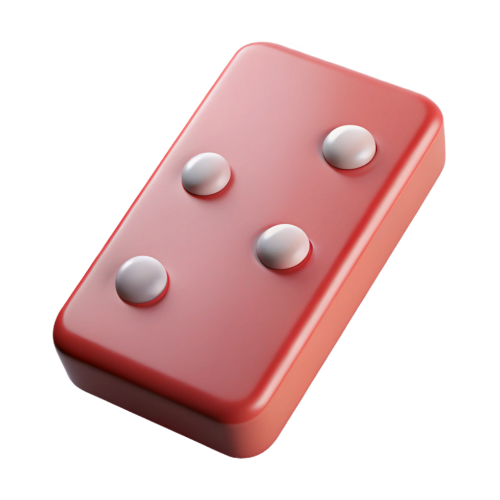 majestic rare Professional render, concept art style of a single domino tile Isolated cutout with Transparent Background png