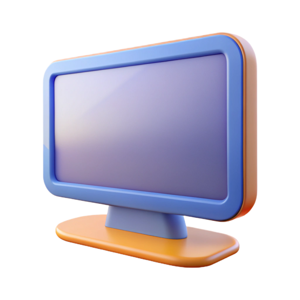 mesmerizing impressionist A flat screen television displaying static with Transparent Background impeccable png
