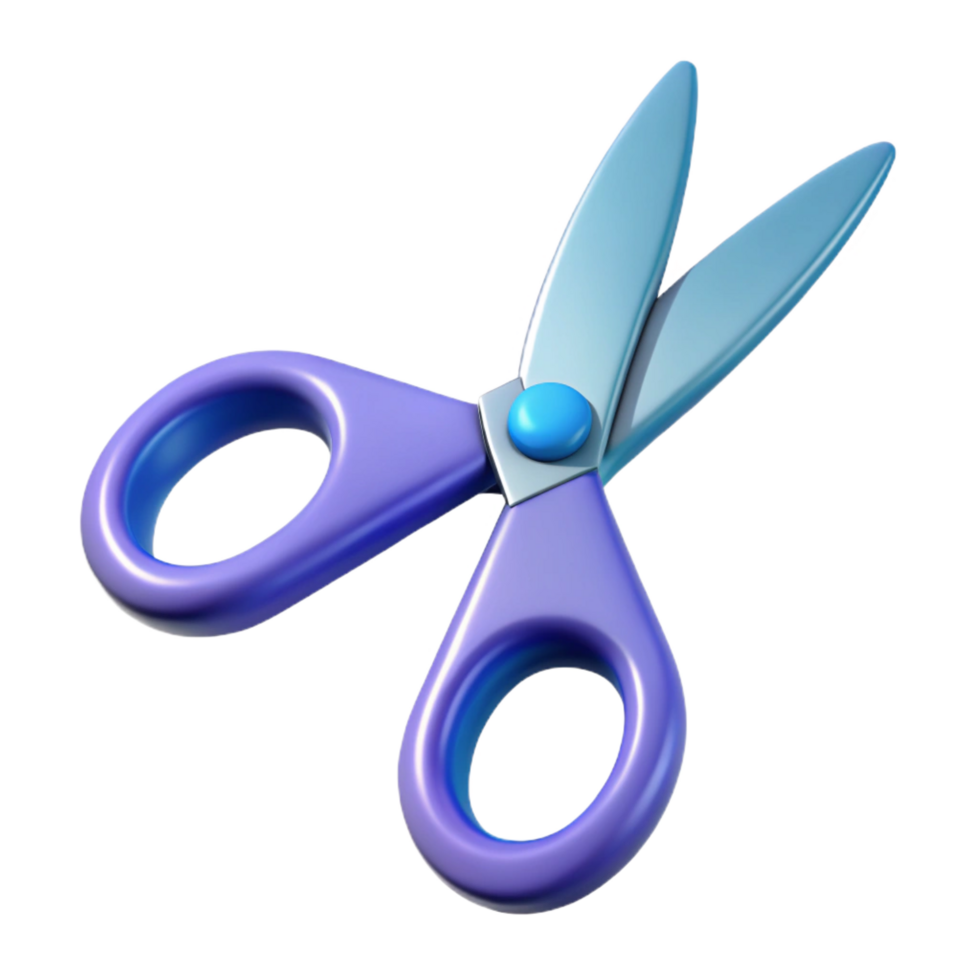 sumptuous nostalgic creative A pair of scissors, open and sharp with Transparent Background artisan png