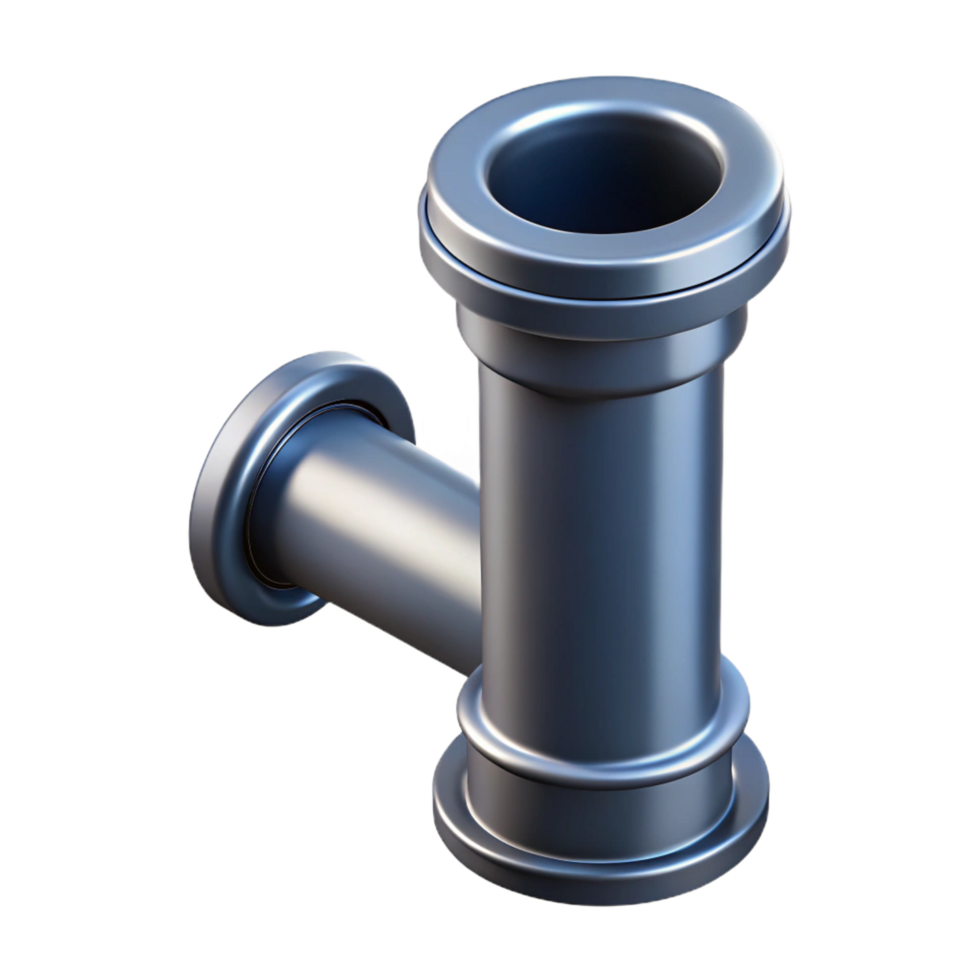 radiant signature Ultra-detailed, concept art style rendering of a single, cast iron drainpipe with Transparent Background png