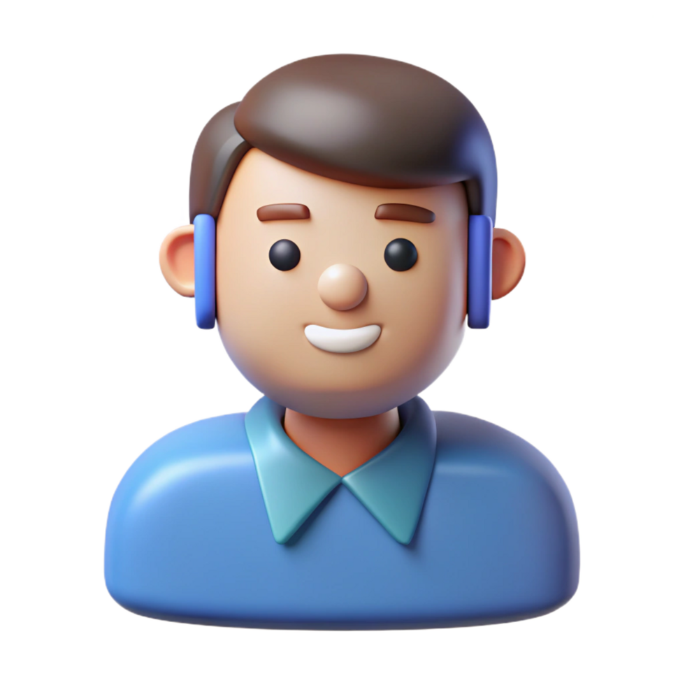 splendid playful bohemian Facial recognition software icon with Transparent Background studio quality png