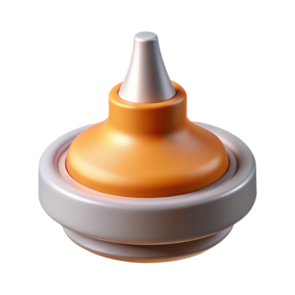 magnificent distinguished Photorealistic isolated cutout of a single, professional grade D printer nozzle, ultra-detailed with Transparent Background png