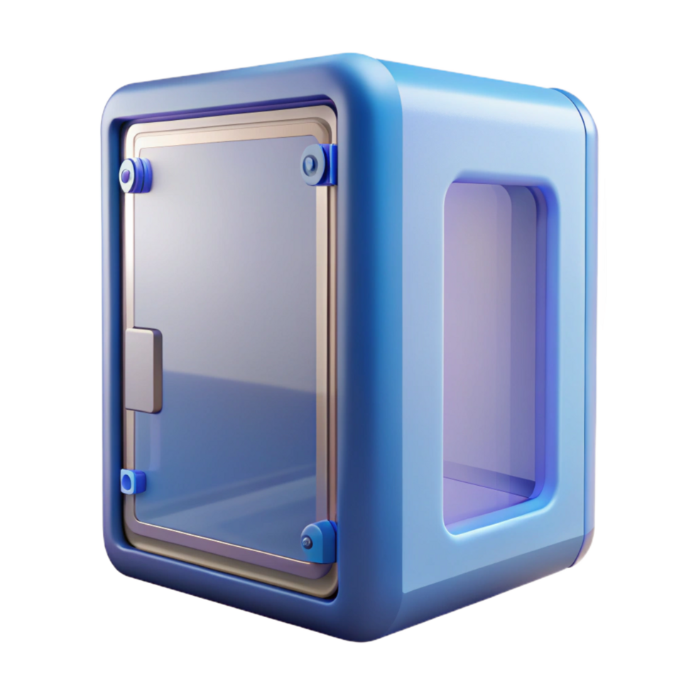 pristine peaceful contemporary Computer case with tempered glass side panel with Transparent Background professional png