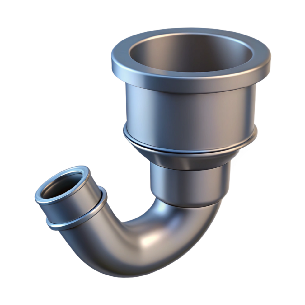 stunning reflective traditional Metal downspout, rainwater drainage, with Transparent Background original png