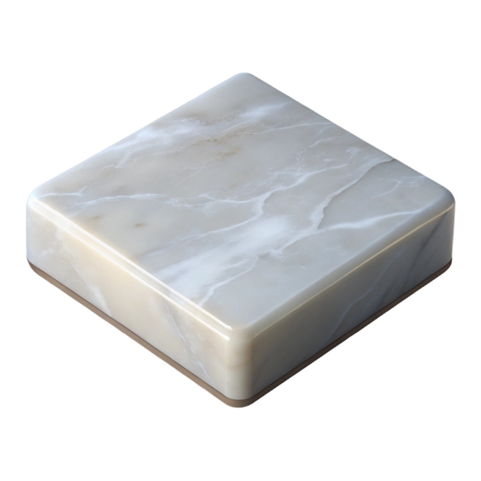 timeless contemporary Photorealistic, ultra-detailed, isolated cutout of a single, polished marble slab Hyper-specific texture and color with Transparent Background luxury png