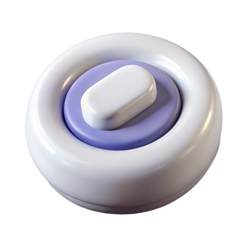 splendid elegant Hyper-specific, isolated cutout of a single button, white with Transparent Background ultra HD png