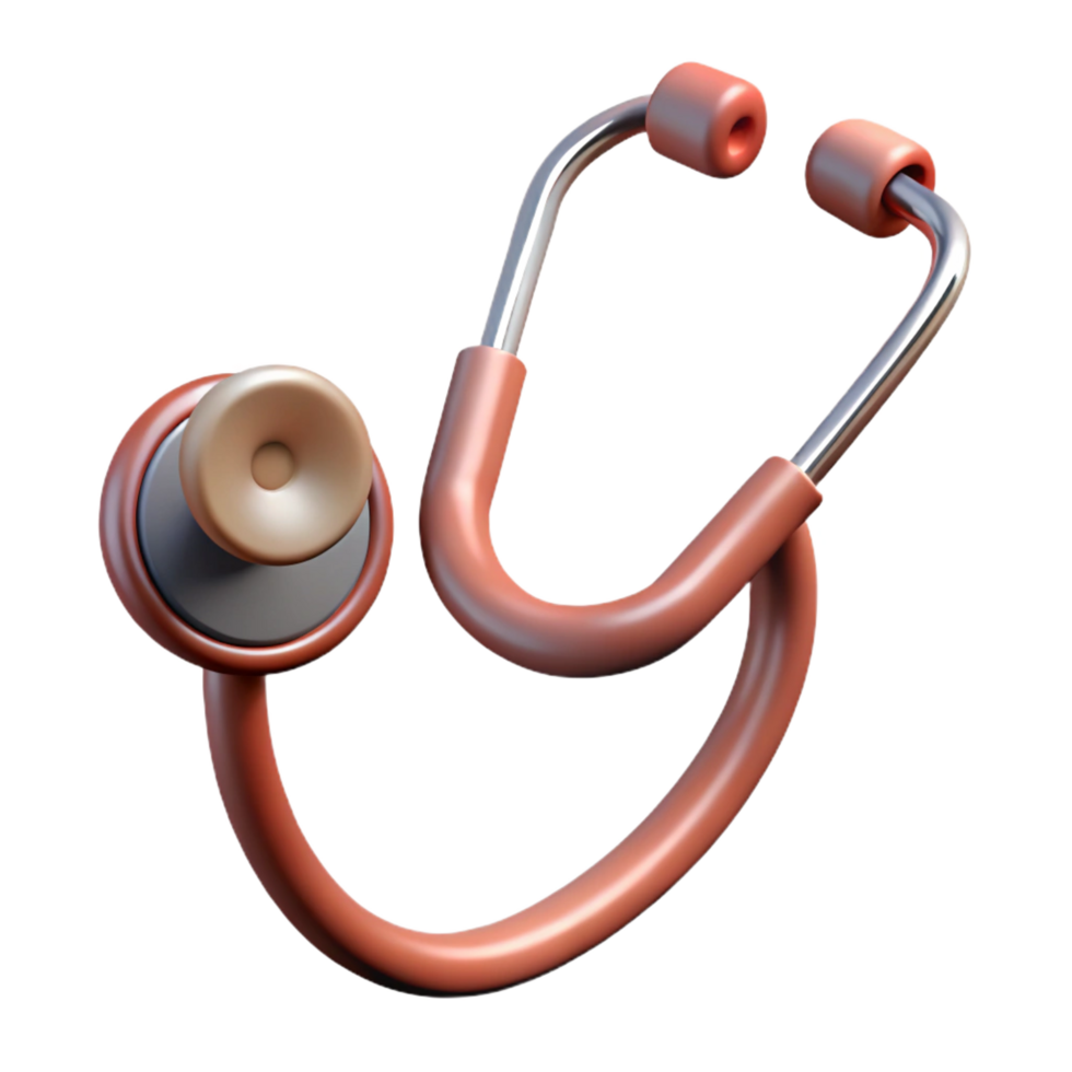 pristine signature Isolated cutout, concept art style, hyper-specific, vintage medical stethoscope with Transparent Background png