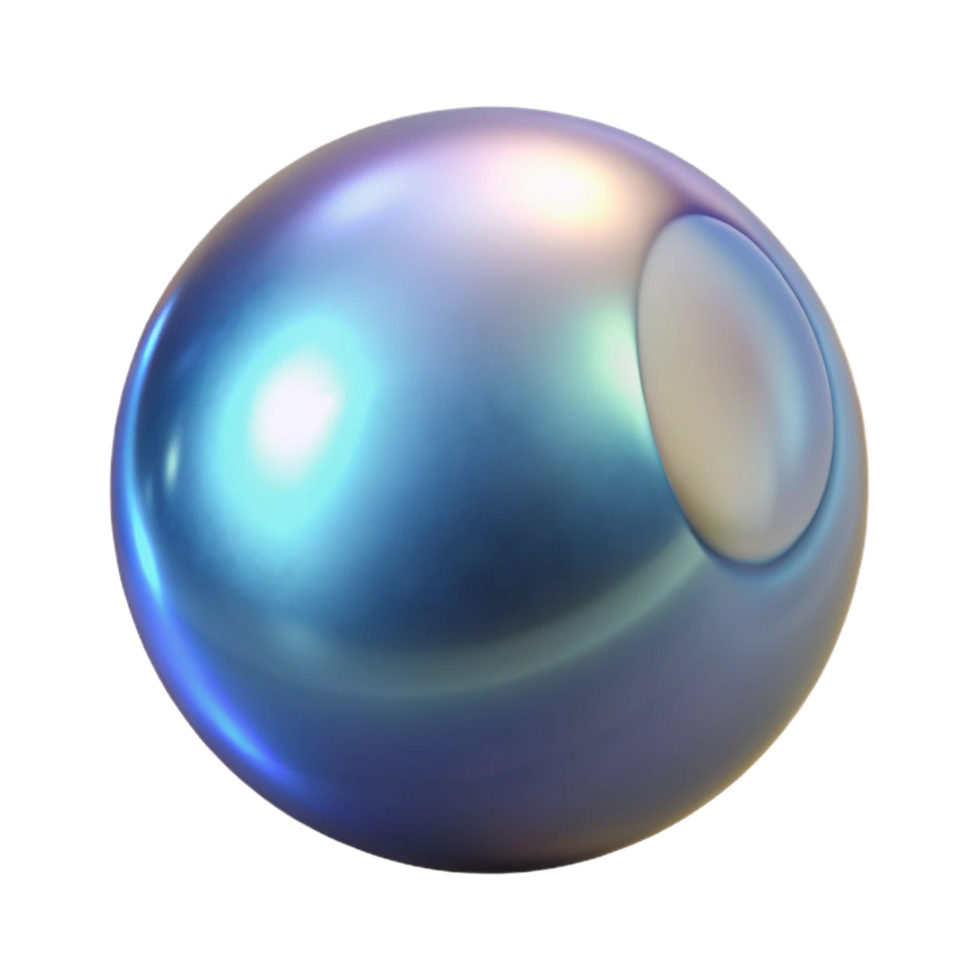 mesmerizing dreamy minimalist Photorealistic, hyper-specific render of a single, isolated cutout, perfect sphere of liquid mercury with Transparent Background museum quality png