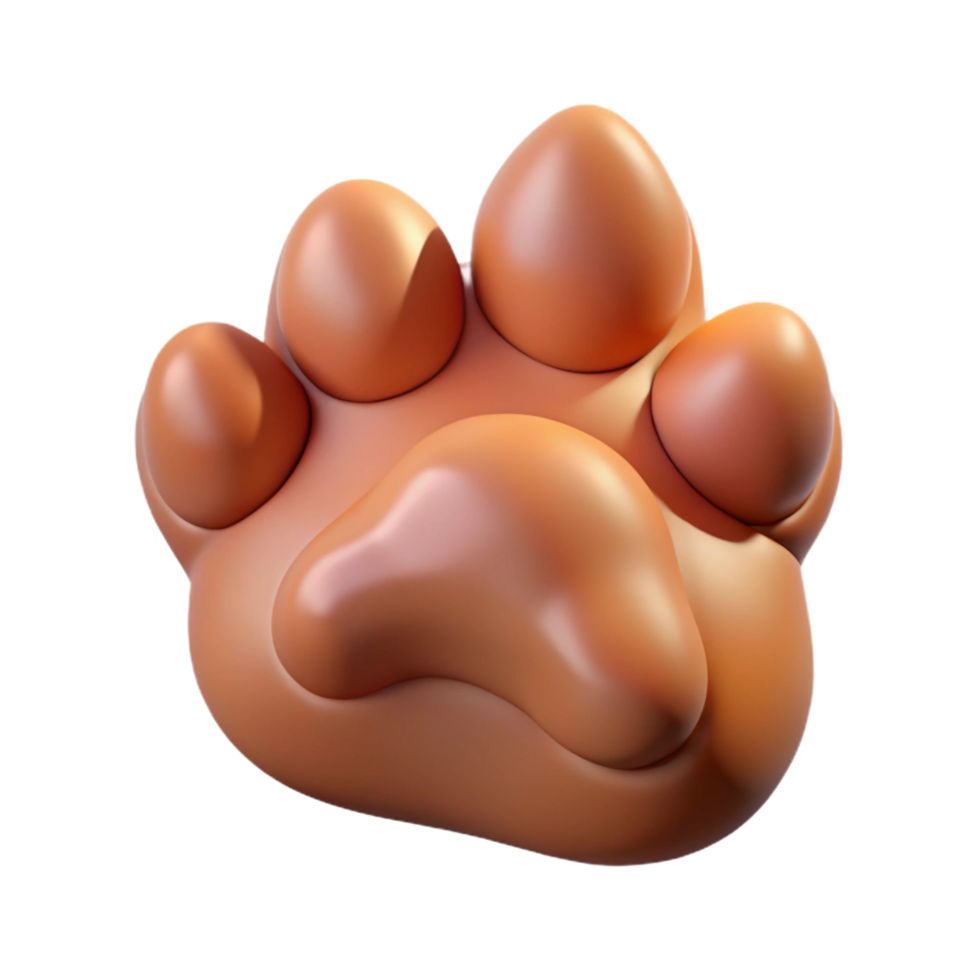 picturesque energetic modern Concept art style, hyper-specific, isolated cutout of a single Sphinx paw, extended with Transparent Background refined png