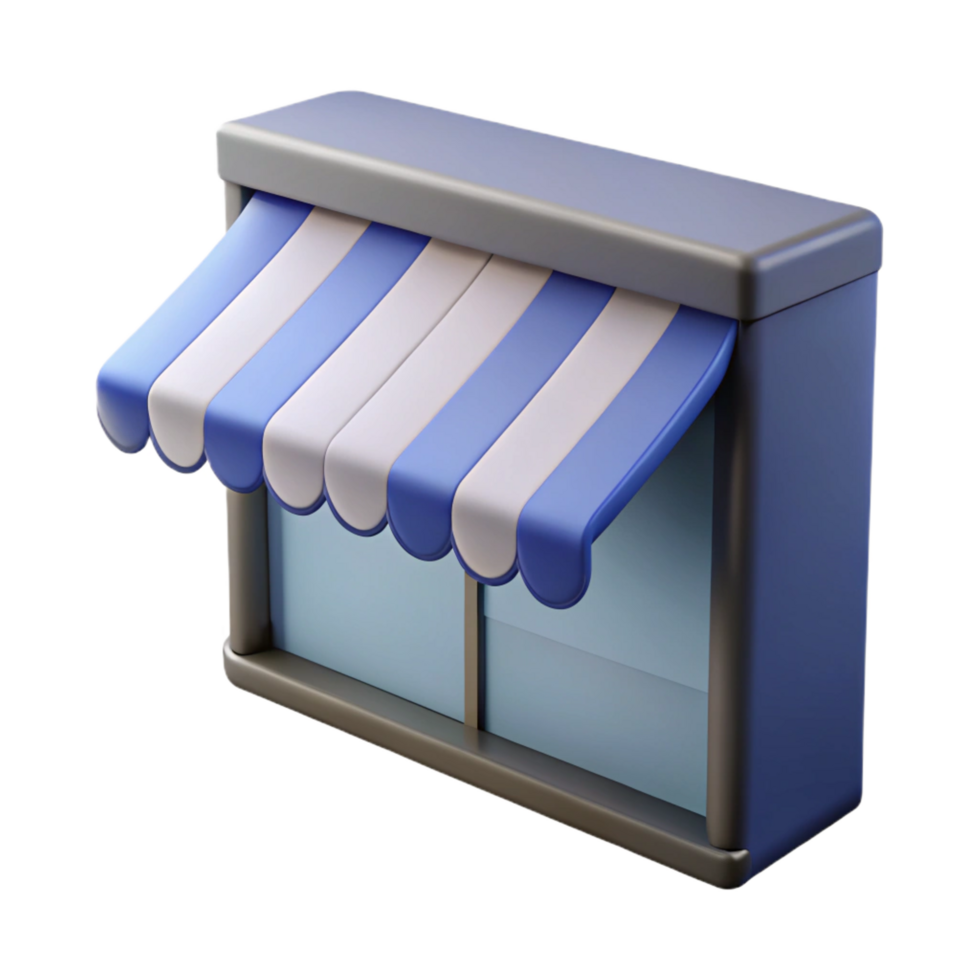 splendid harmonious minimalist Window awning retractable fabric with Transparent Background flawless png
