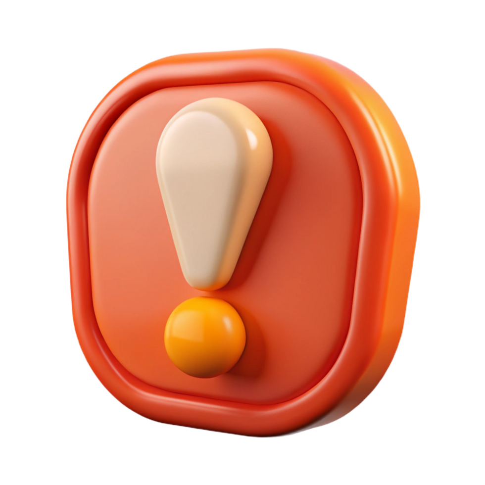remarkable nordic A single, stylized exclamation point icon with Transparent Background luxury png