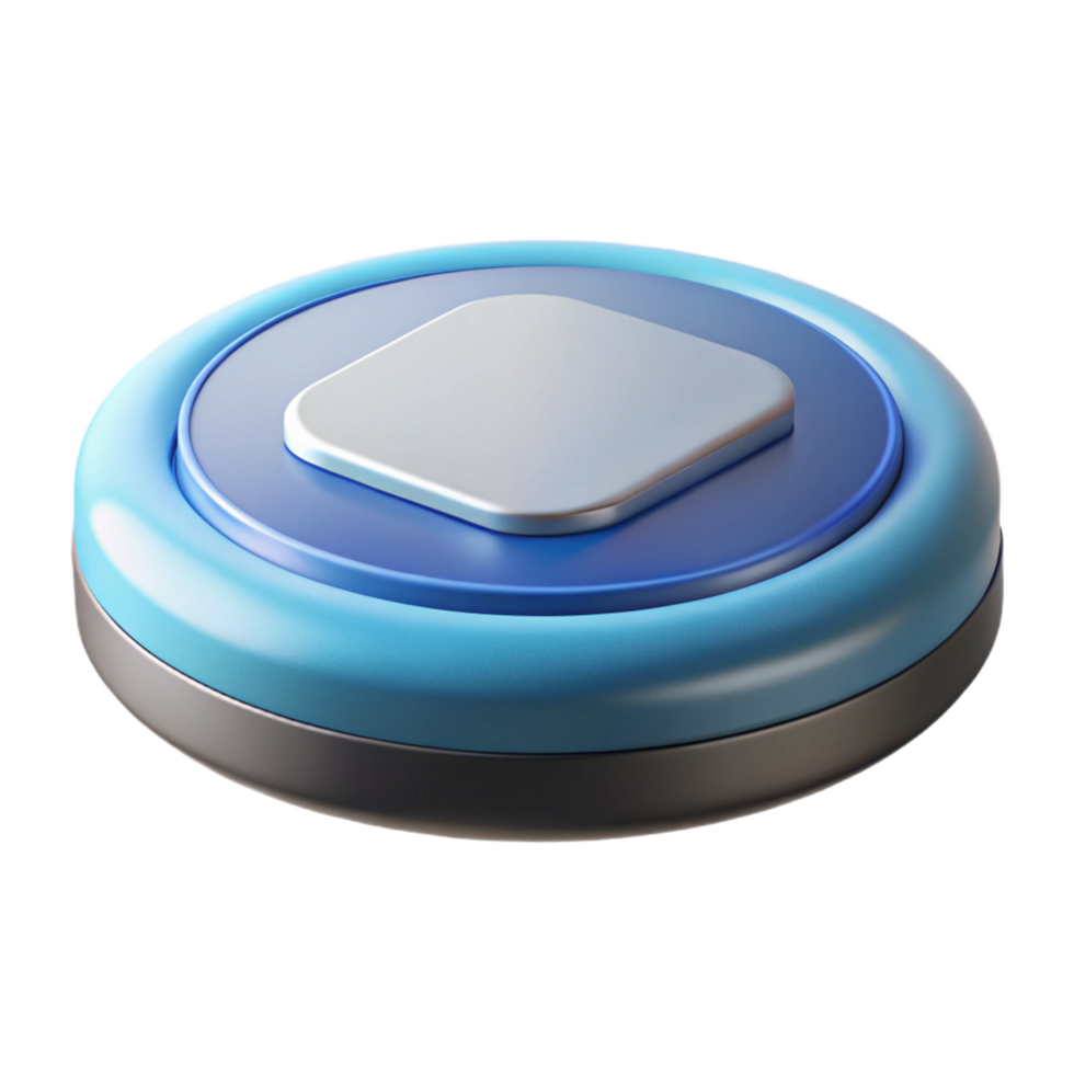 rare art deco Wireless charging pad with Transparent Background crisp png