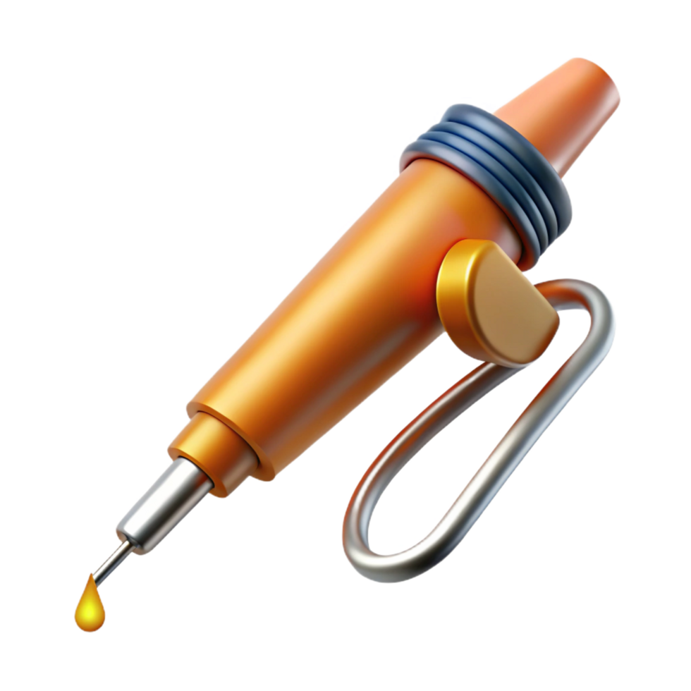 romantic extraordinary A soldering iron with melting solder with Transparent Background fine detail png