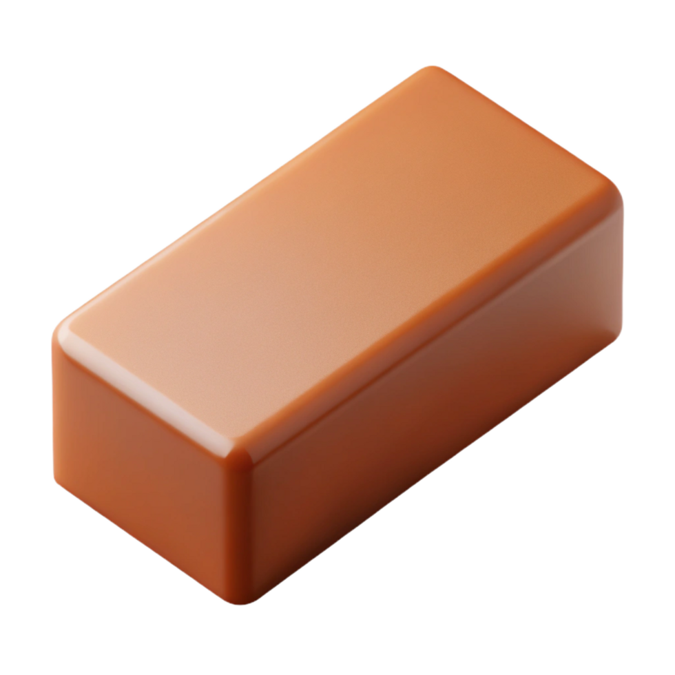 peaceful dazzling Photorealistic, isolated cutout of a single, brick with Transparent Background handcrafted png
