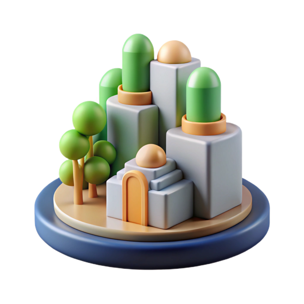 playful stunning Concept art style, isolated cutout of a single, organic, architectural growth with Transparent Background impeccable png