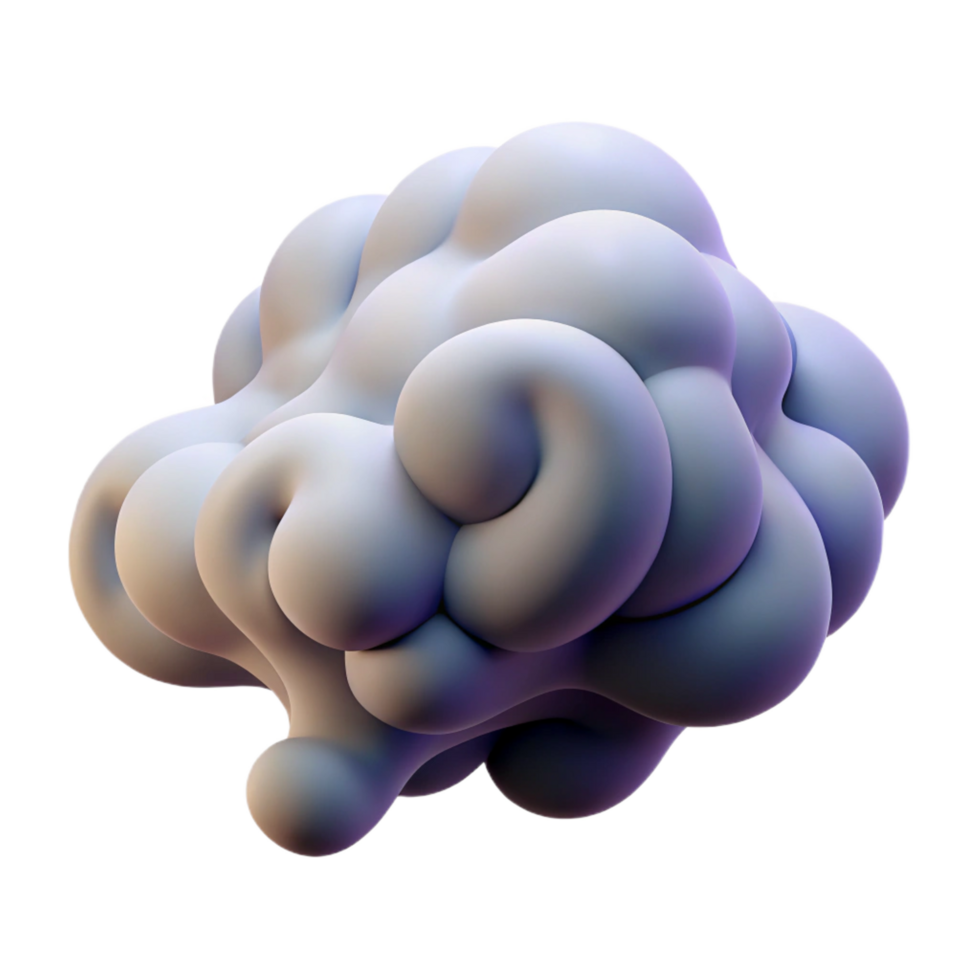 serene contemporary Concept art style, isolated cutout of a single, abstract, swirling cloud of smoke with Transparent Background perfect clarity png