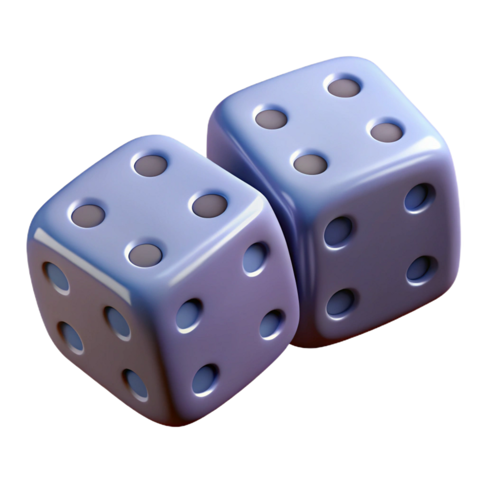 sumptuous standout A pair of dice, showing snake eyes with Transparent Background png