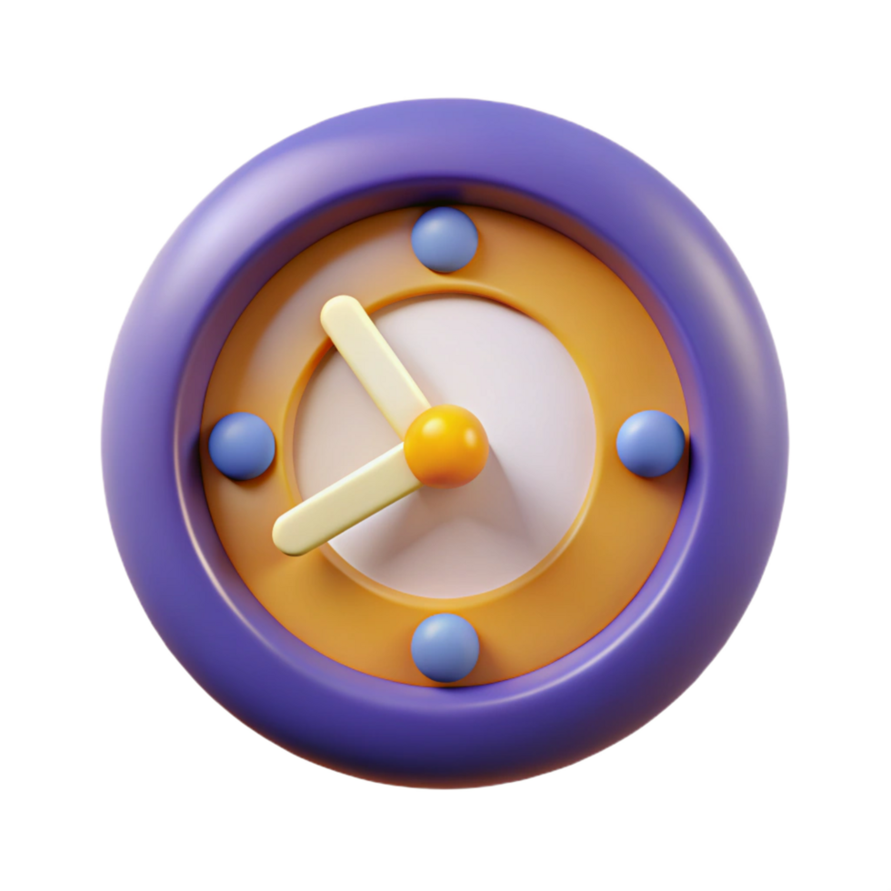 playful picturesque A stylized clock face, abstract and timeless with Transparent Background genuine png
