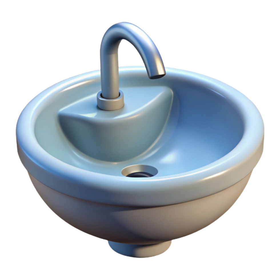 mesmerizing distinguished Bathroom sink, porcelain material, with Transparent Background png