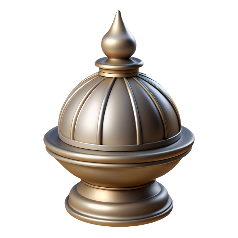 rare traditional Concept art style, isolated cutout of a single, architectural finial, decorative metal with Transparent Background refined png