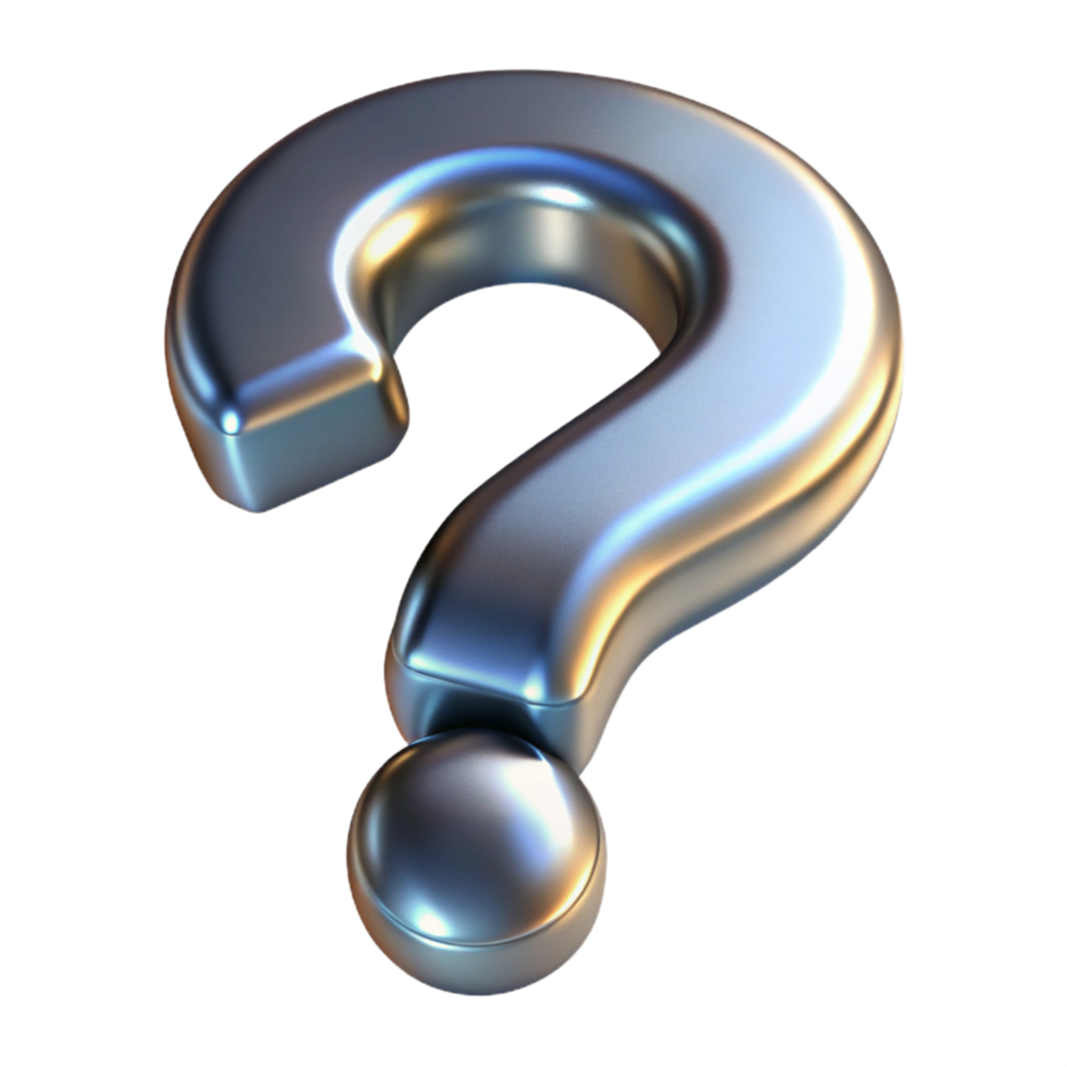 rare victorian A question mark, D, metallic texture with Transparent Background genuine png