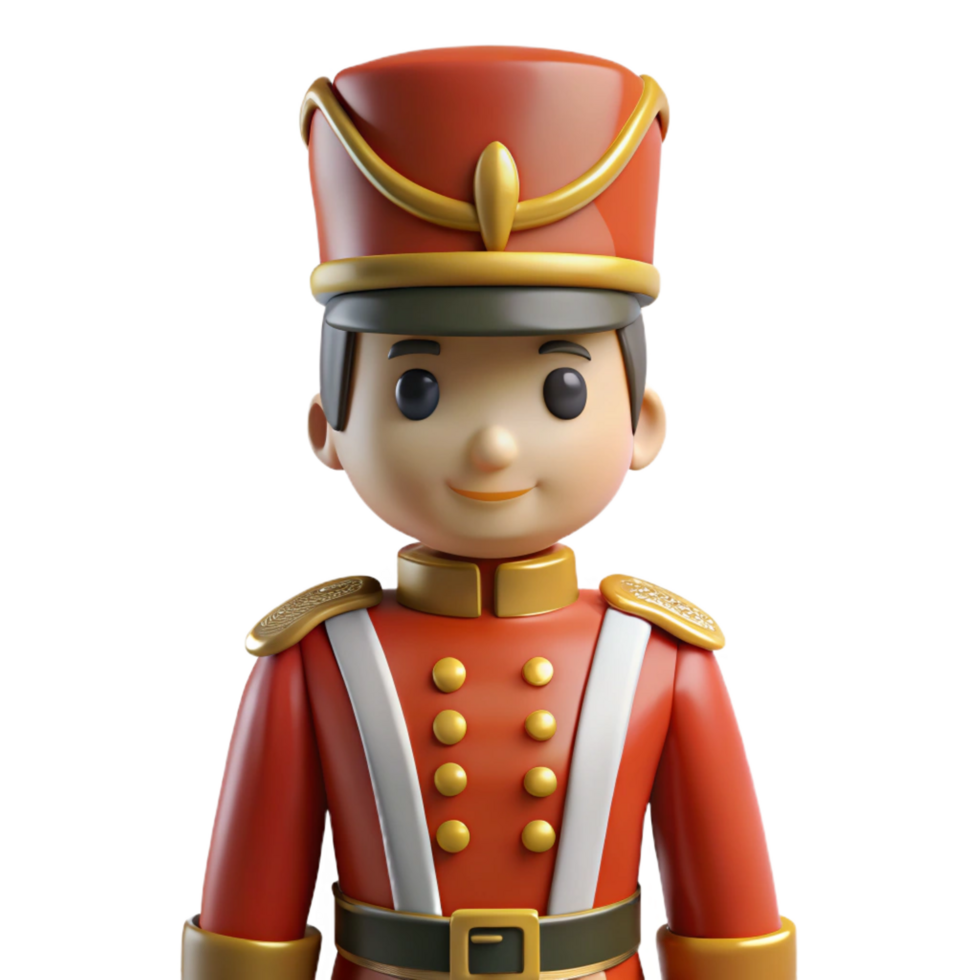 rare industrial Ultra-detailed, isolated cutout of a vintage toy soldier with a painted uniform with Transparent Background top-tier png