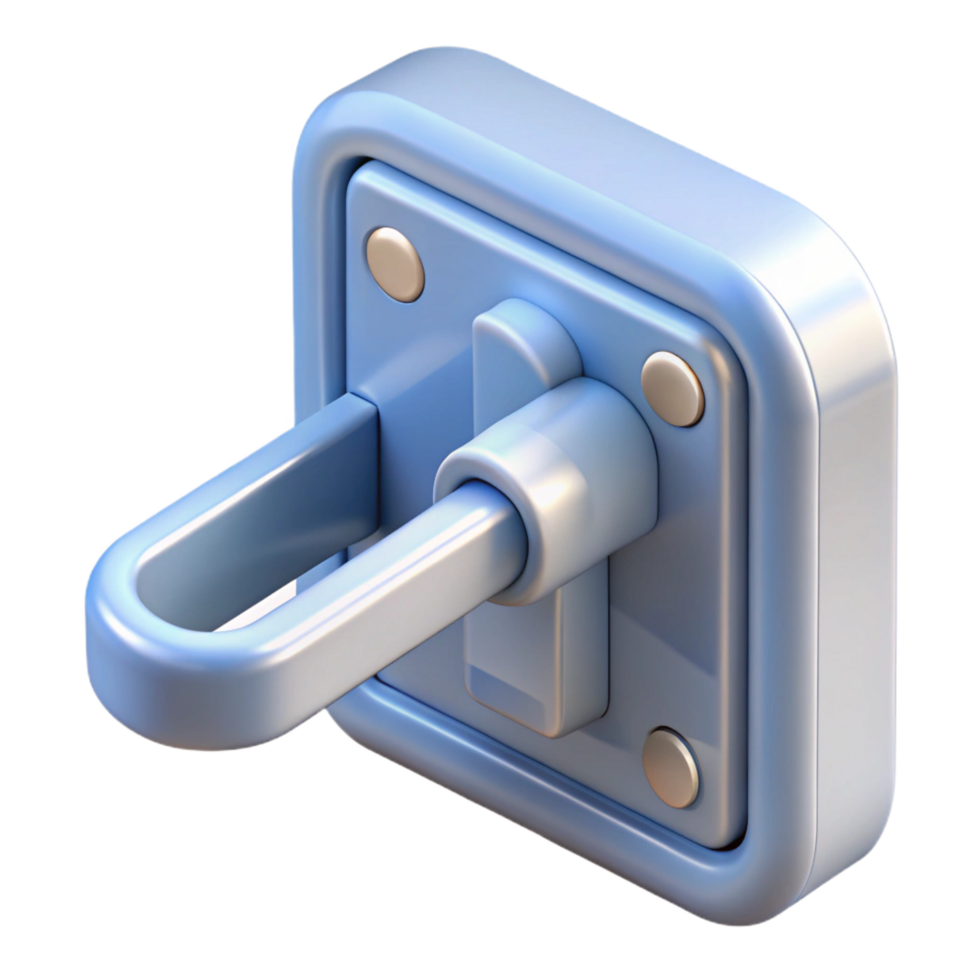 quintessential rustic Hyper-specific, professional render of a single, modern window latch with Transparent Background elite png