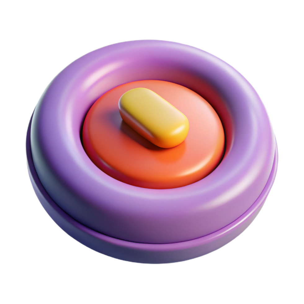 splendid minimalist Hyper-specific, photorealistic isolated cutout of a single button with Transparent Background artisan png