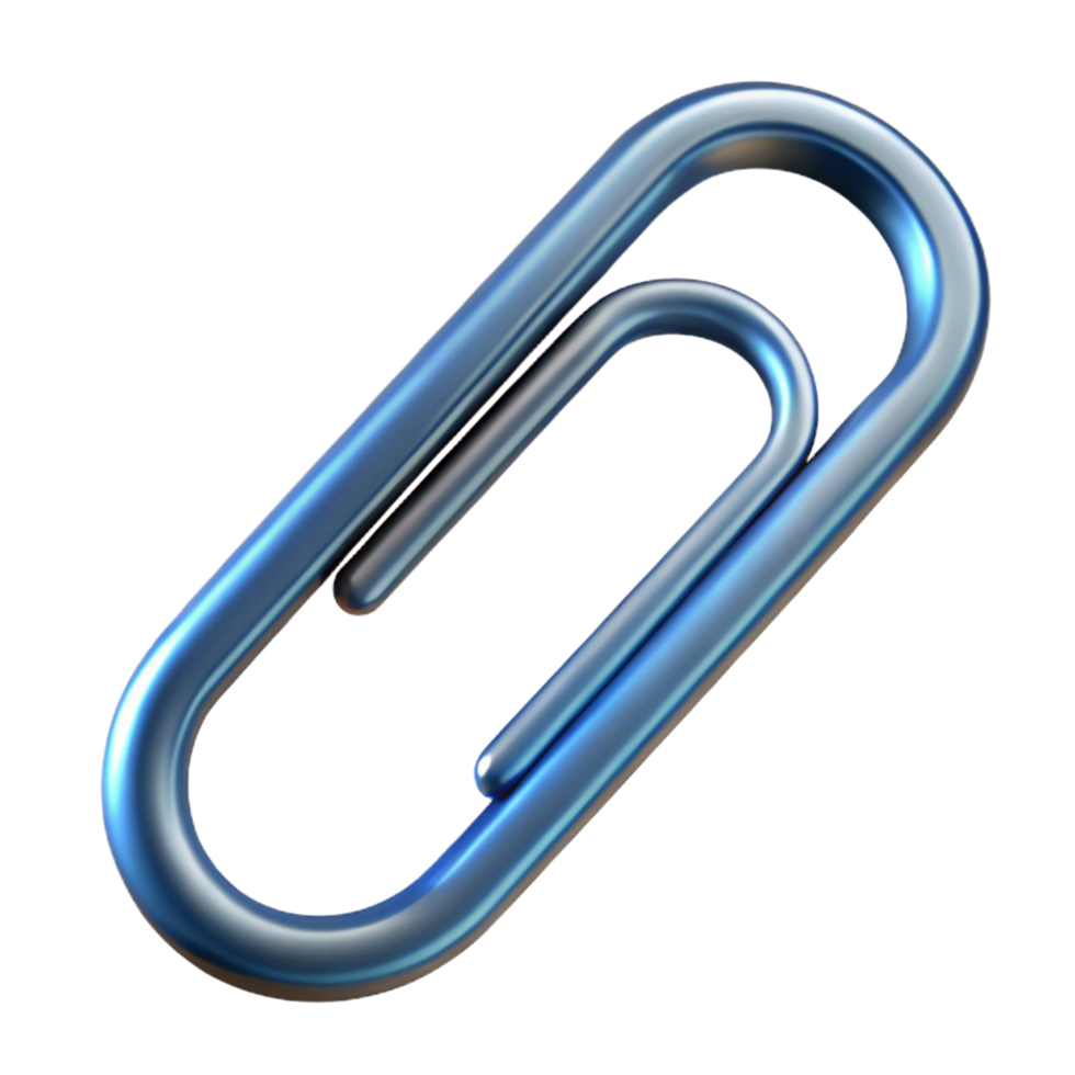 serene ethereal surreal Photorealistic professional render, hyper-specific, single isolated paperclip, metal, ultra-detailed with Transparent Background gallery standard png