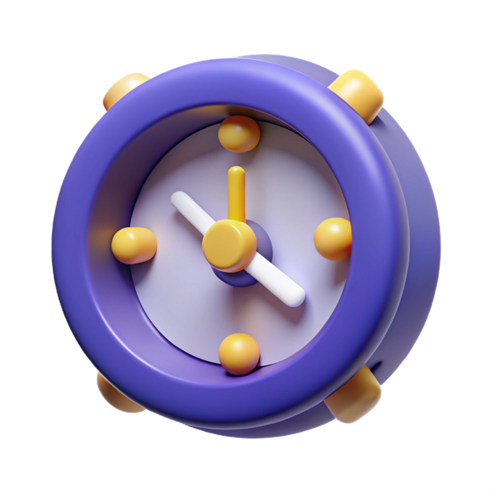 playful spectacular A stylized, abstract clock with Transparent Background top-tier png
