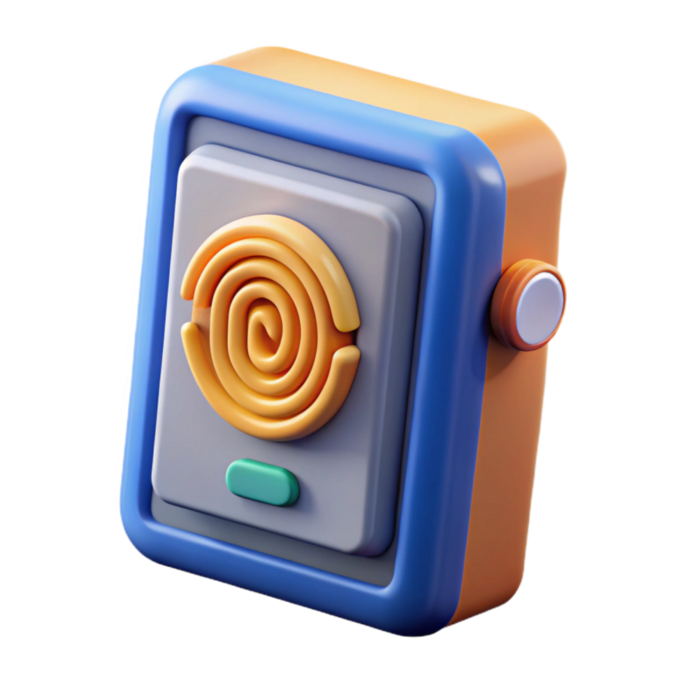 sumptuous passionate artistic Biometric scanner with Transparent Background ultra HD png