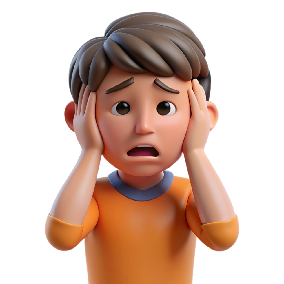 mesmerizing intense urban Sad teenager with their head in their hands, with Transparent Background impeccable png