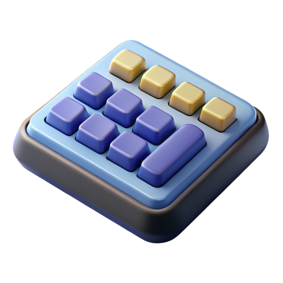 remarkable minimalist Wireless keyboard with numeric keypad with Transparent Background ultra HD png