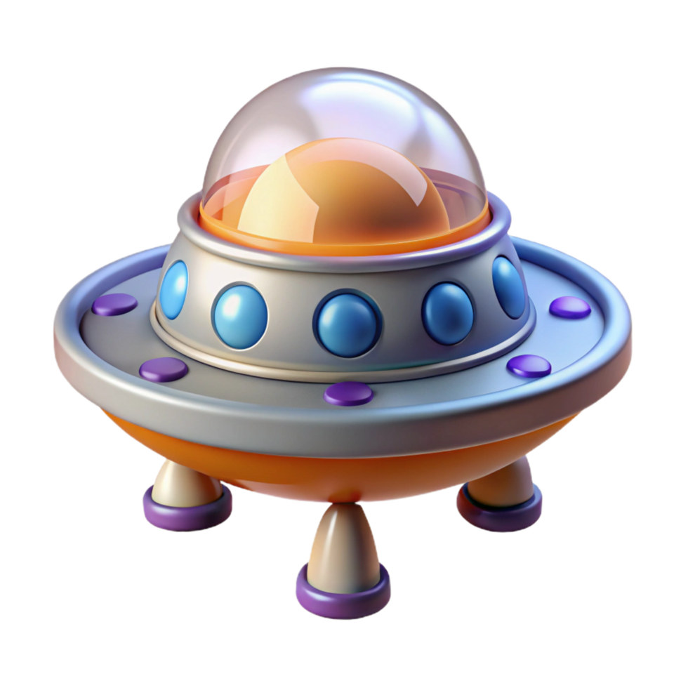 remarkable geometric Concept art style, hyper-specific, professional render, isolated cutout of a single, futuristic space probe with Transparent Background precision png