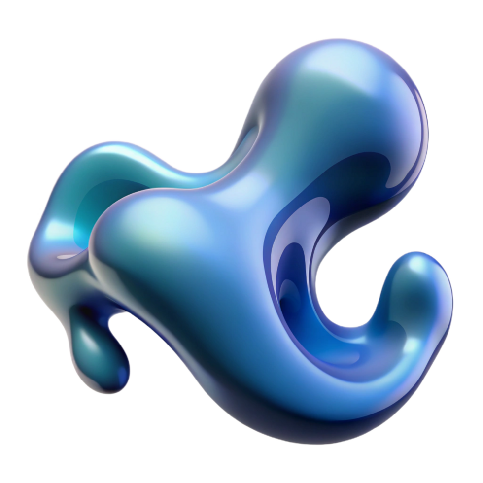 spectacular coveted An abstract, organic shape resembling a flowing liquid with Transparent Background png