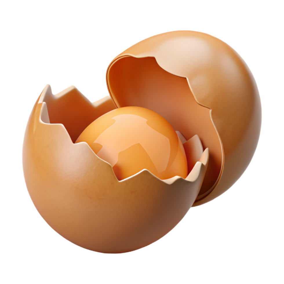 splendid mysterious coastal Ultra-detailed, photorealistic isolated cutout of a single, cracked eggshell with Transparent Background sharp png