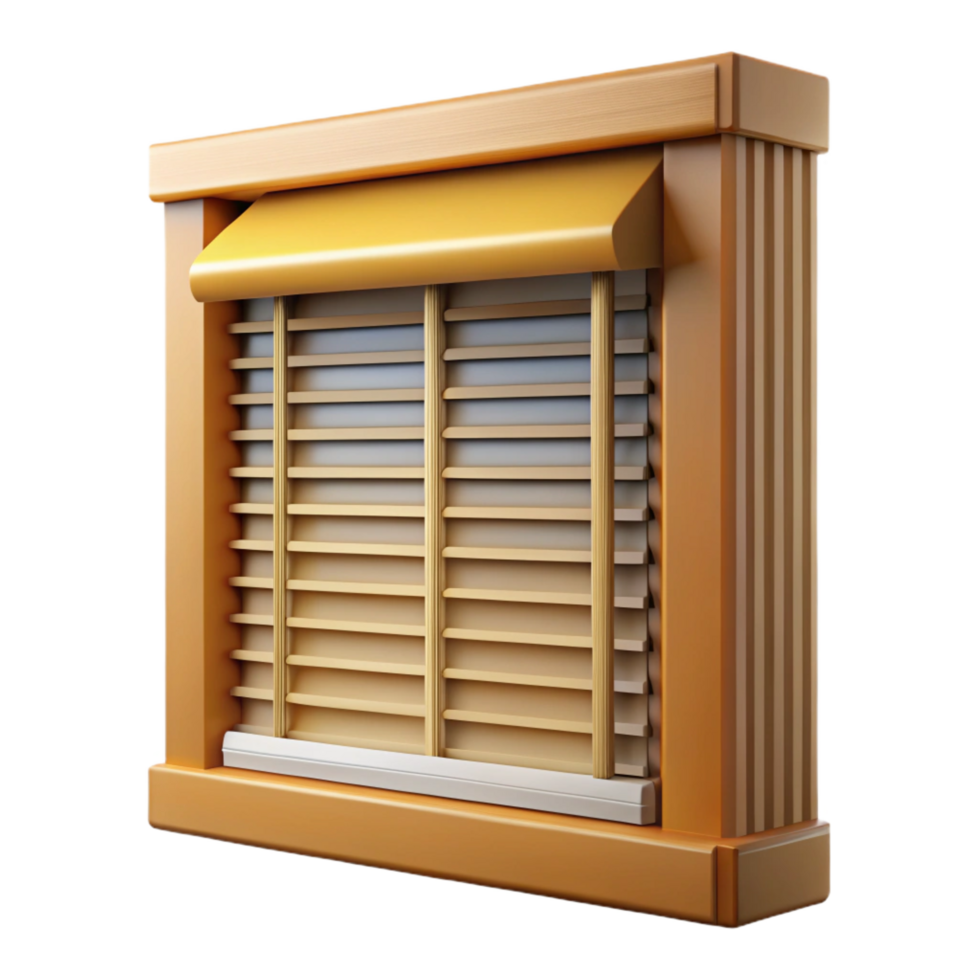 peaceful wonderful Window blind, Venetian style, with Transparent Background precision png