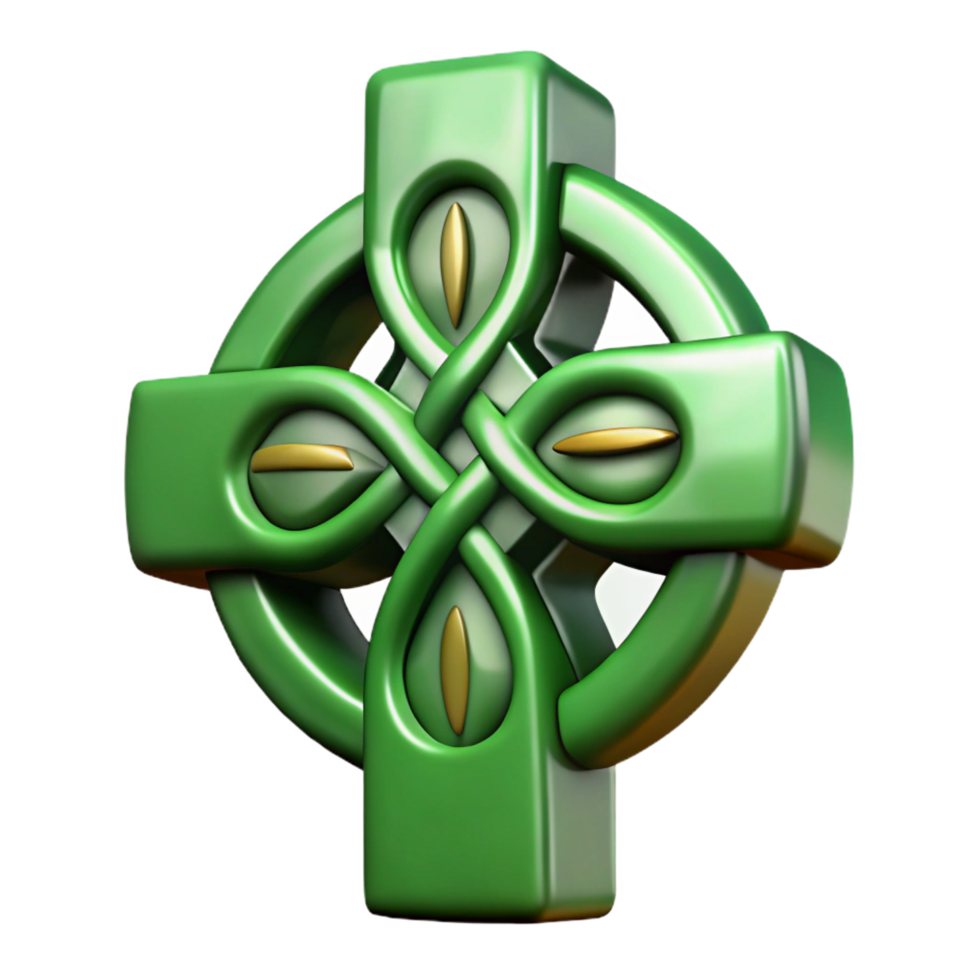 pristine gothic Celtic Cross, Christian symbol, Irish heritage, with Transparent Background crisp png