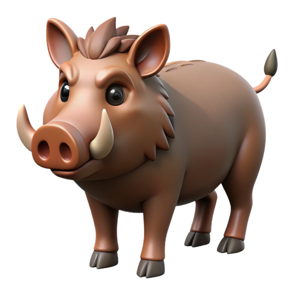 notable avant-garde Erymanthian Boar, Heracles' fourth labor, giant boar, with Transparent Background 8K png