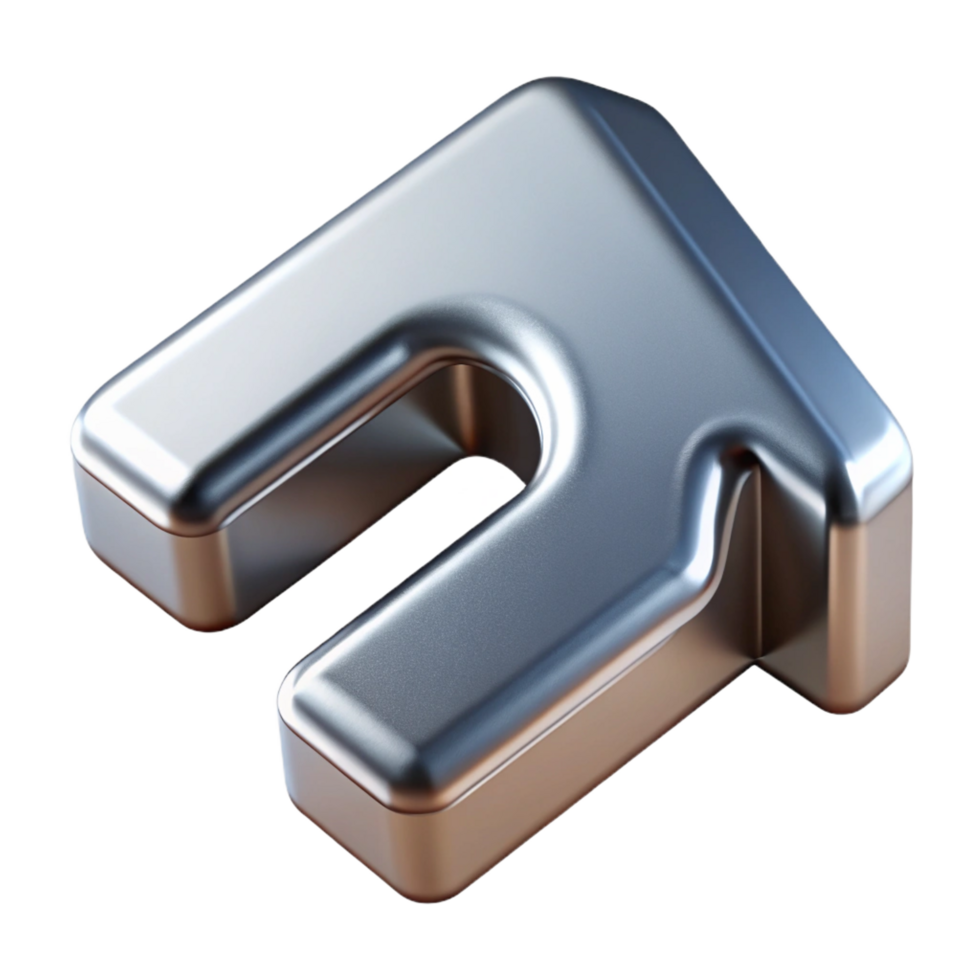 extraordinary dramatic vintage Hyper-specific, professional render of a single, house number, brushed aluminum with Transparent Background detailed png