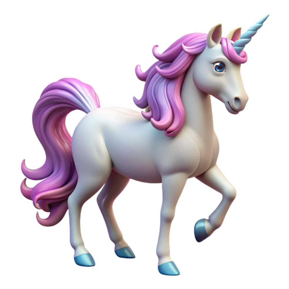 signature elegant A majestic unicorn, spiraling horn, flowing mane with Transparent Background elite png
