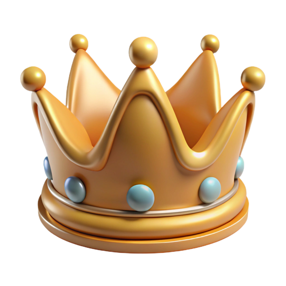 radiant signature A single, stylized crown, regal and ornate with Transparent Background png