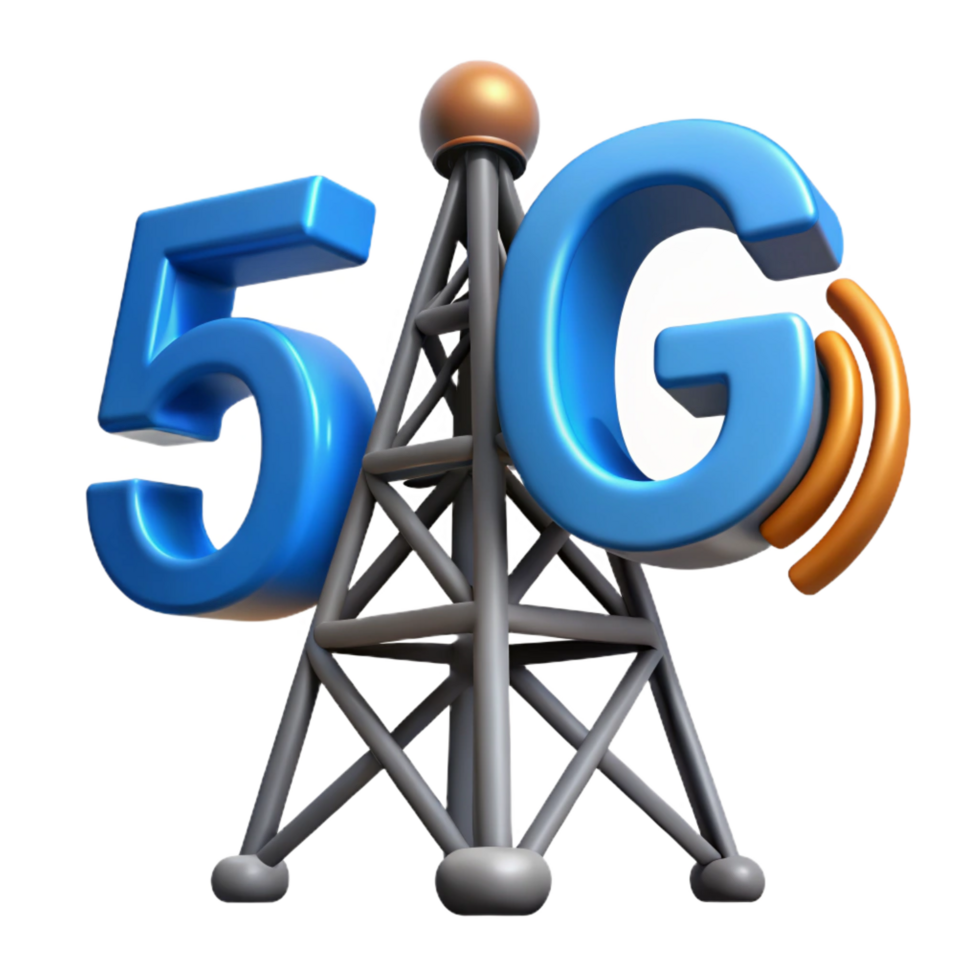 hypnotic sought-after G cellular network tower with Transparent Background png