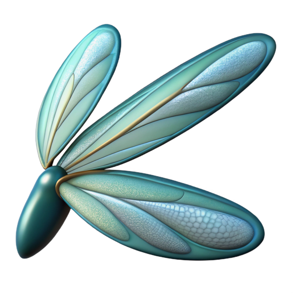 stunning remarkable Close-up of a dragonfly's wing with Transparent Background png